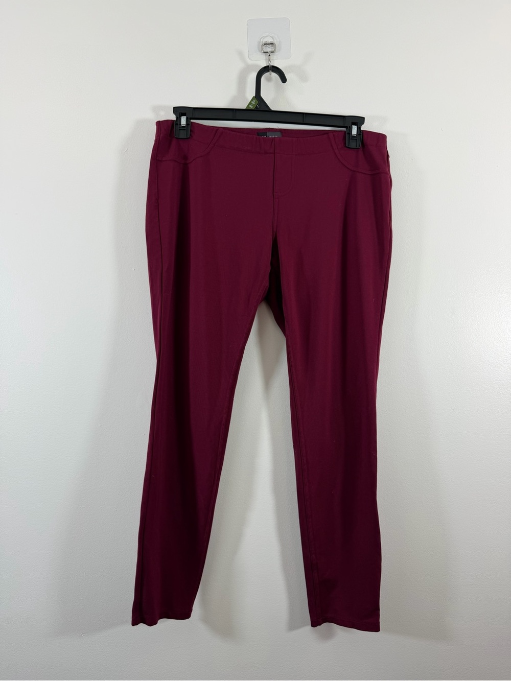 The Limited Burgundy High Rise Skinny Pull-On Pants Size Large